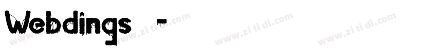 Webdings 常规字体转换